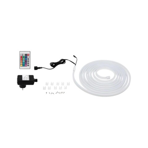 Taśma zewnętrzna LED RGB zestaw kompletny 30W 5m 36lm/m 72LED/m IP65 biały