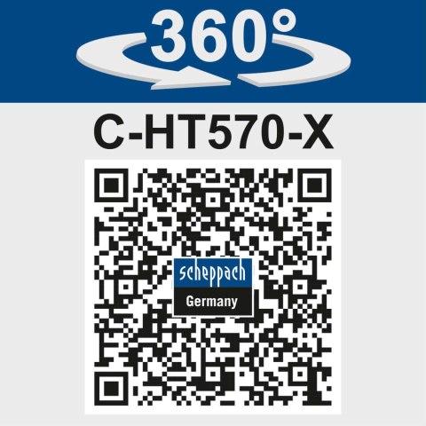 Nożyce do żywopłotu C-HT570-X 20 V IXES Scheppach