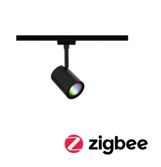 Reflektor na szynoprzewód Urail LUXE LED SH Zigbee GU10 4,8W 350lm 2200K-6500K 230V czarny matowy / tworzywo sztuczne