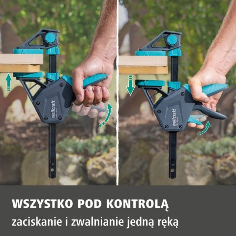 Ścisk jednoręczny PRO ERGO 300 mm wolfcraft