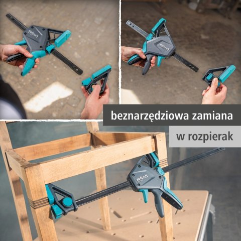 Ścisk jednoręczny PRO ERGO 450 mm wolfcraft