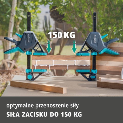 Ścisk jednoręczny PRO ERGO 450 mm wolfcraft