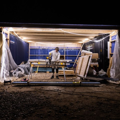 Budowlana Taśma LED na rusztowania 50 m 50000 lm ROPE LIGHT 50 03.5820 SCANGRIP