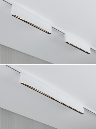 Oprawa na szynoprzewód URail ZELOS LED 3-STEP DIM 10W 1050lm IP20 3000K 230V biały RAL 9003 / aluminium