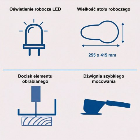 Wyrzynarka włosowa 120 W DECO-XLS Scheppach