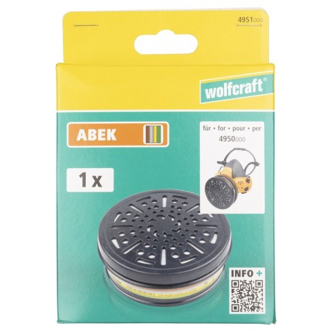 Filtr zapasowy Wolfcraft - ABEK do 4950000