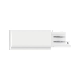 Końcówka zasilająca do systemu ProRail3 PRAWE 230V biały / metal / tworzywo sztuczne