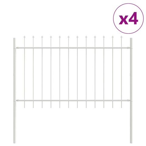 Ogrodzenie Ogrodowe 4 pcs Biały 6,8 x 1,2 m