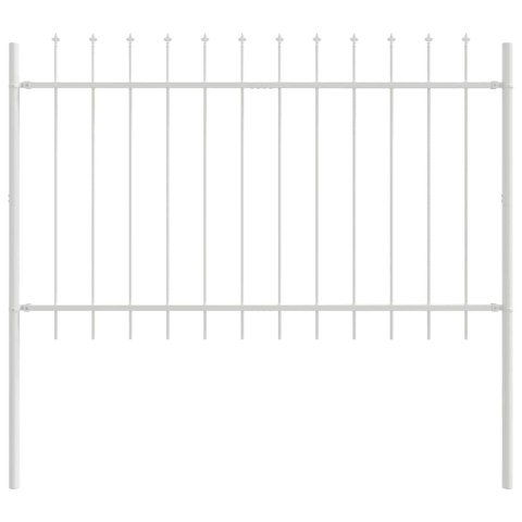 Ogrodzenie Ogrodowe 4 pcs Biały 6,8 x 1,2 m