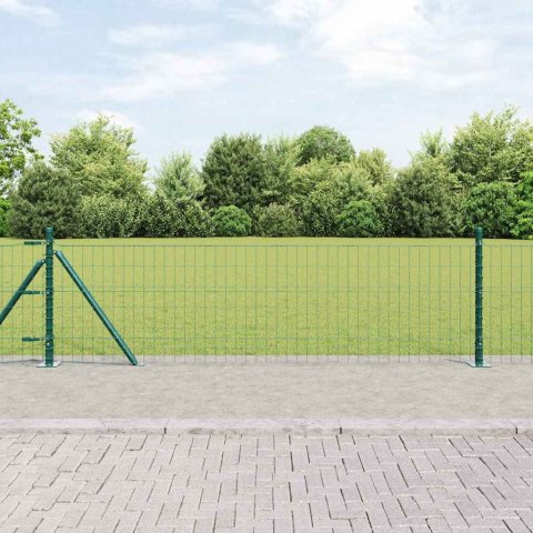 Ogrodzenie z słupkiem Zielony 0,6 x 50 m Stal i PVC