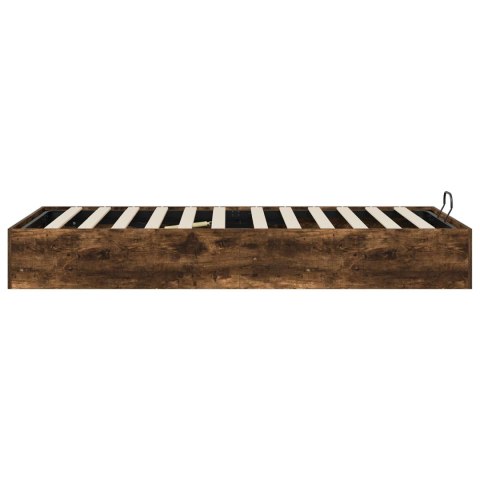 Łóżko otomanowe z przechowywaniem Dąb Wędzony 203 x 100 x 25 cm