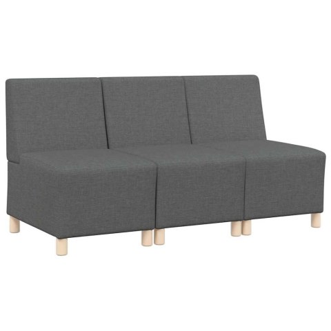 Modułowa sofa bez podłokietników 3 pcs Ciemnoszary