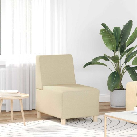 Modułowa sofa bez podłokietników 3 pcs Kremowy 55 x 74 x 82 cm