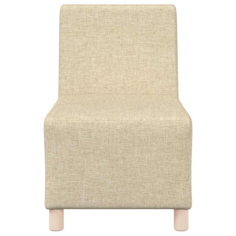 Modułowa sofa bez podłokietników 3 pcs Kremowy 55 x 74 x 82 cm