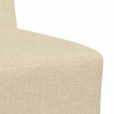 Modułowa sofa bez podłokietników 3 pcs Kremowy 55 x 74 x 82 cm
