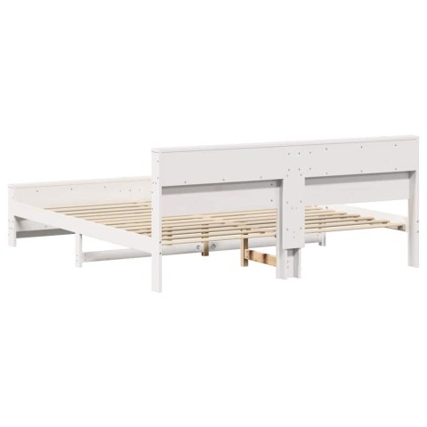 Ramka łóżka Biały 180 x 200 cm Materiał drewnopochodny