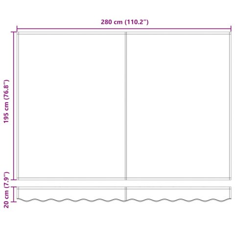 Elektryczna Rozkładana Markiza Kremowy 3 x 2 m