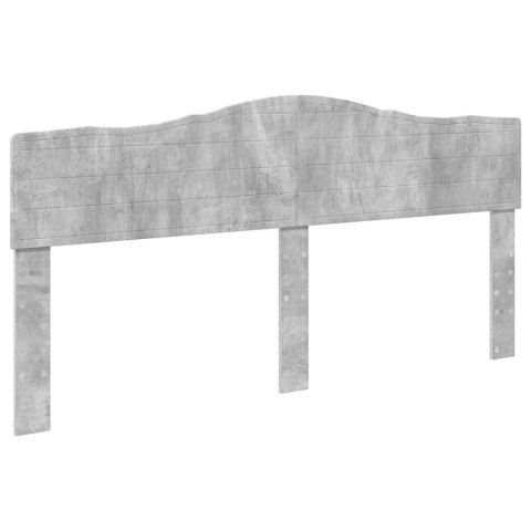Ramka łóżka Betonowy szary 200 x 200 cm Materiał drewnopochodny