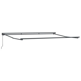 Rama manualnej markizy Z regulacją Antracyt 4 × 3,5 m Stal