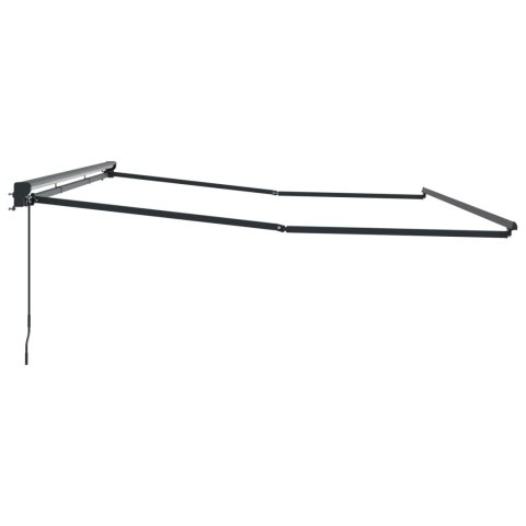 Rama manualnej markizy Z regulacją Antracyt 5 × 3,5 m Stal