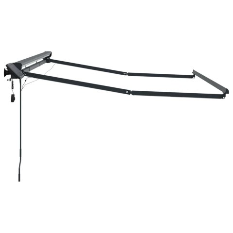 Ręczny ramowy zewnętrzny markizowy z LED Antracyt 3 x 2 m