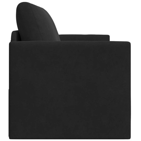 Sofa Bed Czarny 124 x 71 x 78 cm Aksamit