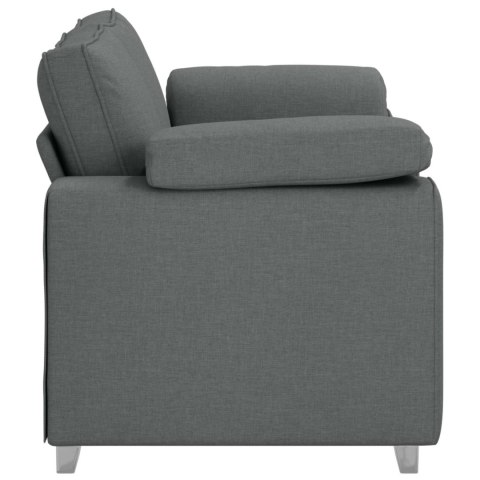 Sofa dwuosobowa Ciemnoszary 160 cm tkanina