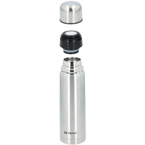 TERMOS TERMICZNY TURYSTYCZNY 750ML SREBRNY ALPINA