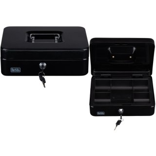 KASETKA METALOWA NA PIENIĄDZE DOKUMENTY 25x8,5x18CM BLACK + DECKER