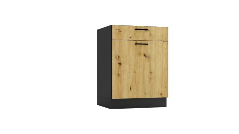 Zestaw mebli kuchennych Cosmo Design ANIKA dąb artisan/grafit 2,0/2,6