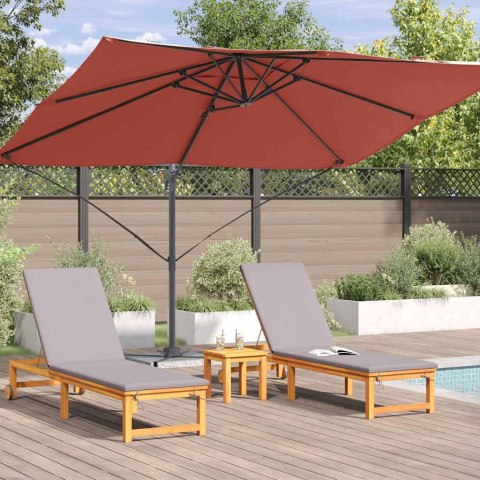 Parasol plażowy terakota 351 x 250 x 260 cm
