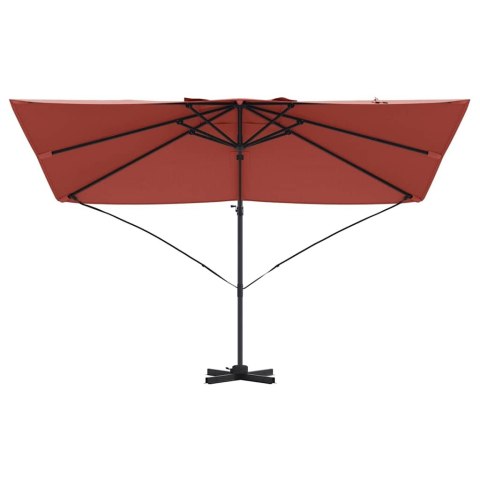 Parasol plażowy terakota 351 x 250 x 260 cm