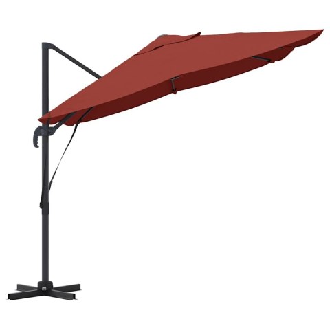 Parasol plażowy terakota 351 x 250 x 260 cm