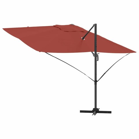 Parasol plażowy terakota 351 x 250 x 260 cm