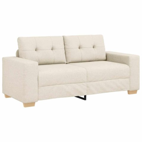 Sofa dwuosobowa obity lnem, 180x77x82 cm