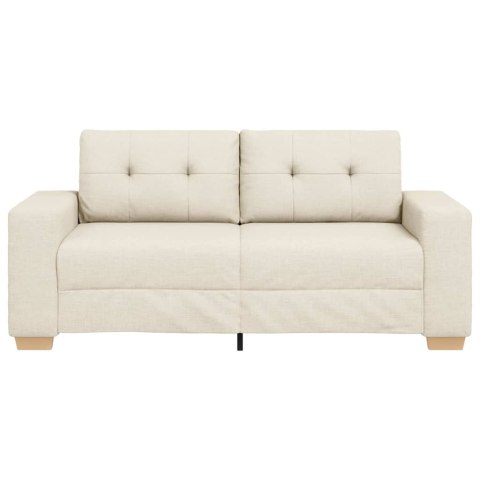 Sofa dwuosobowa obity lnem, 180x77x82 cm