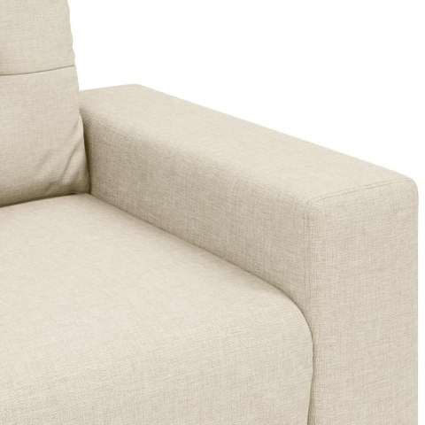 Sofa dwuosobowa obity lnem, 180x77x82 cm