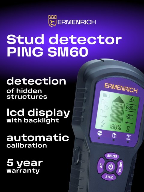 Detektor kołków Ermenrich Ping SM60