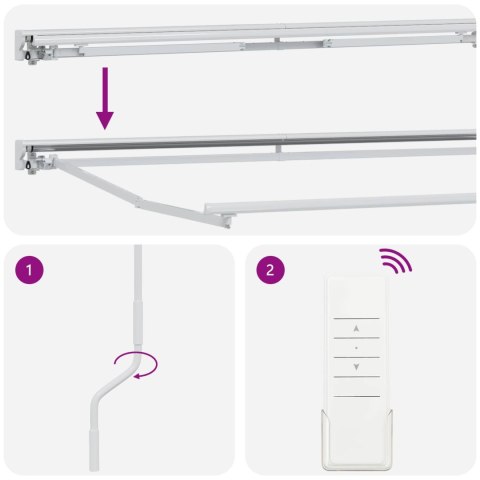Elektryczna Rozkładana Markiza Brązowy 4 × 3,5 m