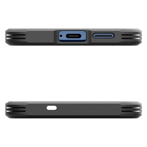 Etui na Samsung Galaxy S25 z podstawką Tough Armor MagSafe - czarne