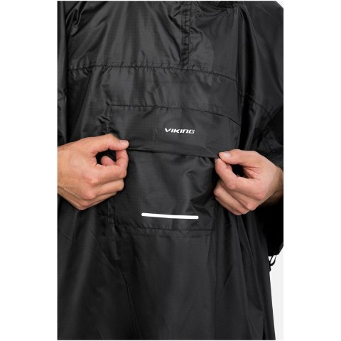 Poncho przeciwdeszczowe VIKING Vesper Backpack, czarne
