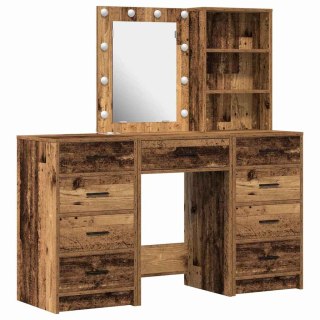 Toaletka 3 pcs Brązowy 40 x 41 x 135 cm Materiał drewnopochodny