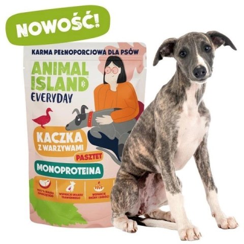 ANIMAL ISLAND Monoproteina cielęcina/kaczka karma dla psa 9×300g