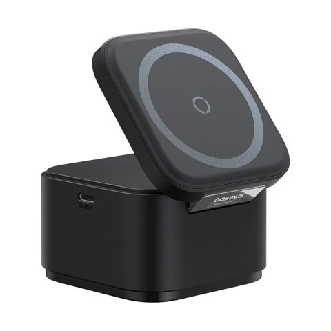 Ładowarka indukcyjna 3w1 do telefonu smartwatcha MagSafe 25W - czarna