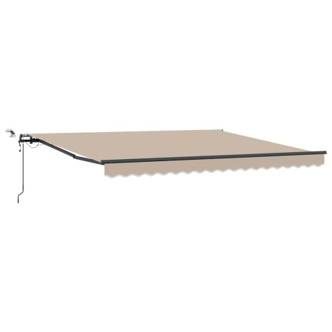 Tkanina Zadaszenia z Beżowy 400 × 350 cm Poliester
