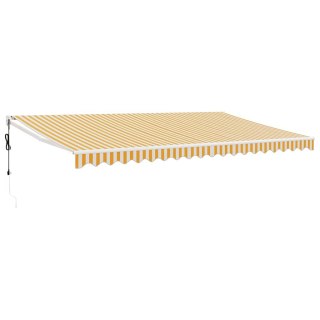Zwijana markiza, automatyczna, żółto-biała, 5x3 m