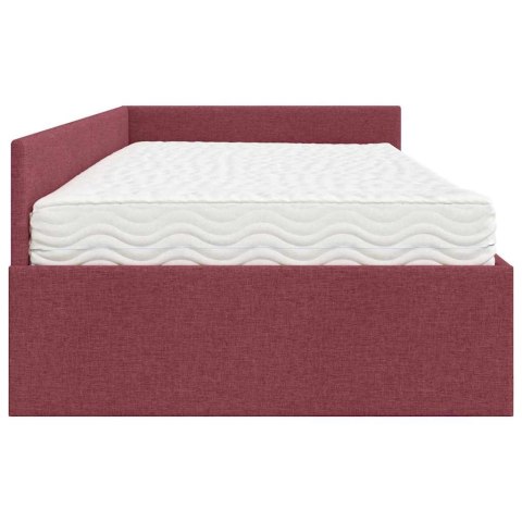 Rama Łóżka Narożnego z Materacem Inny 2 pcs Szary tkanina