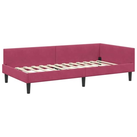Rama Łóżka Narożnego z Materacem Inny 2 pcs Zielony Aksamit