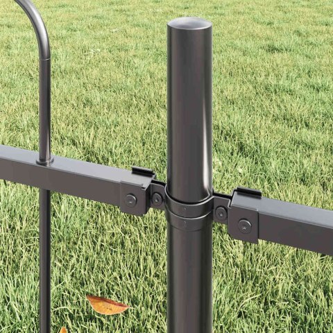 Ogrodzenie Ogrodowe 5 pcs Szary 8,5 x 1,2 m