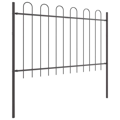 Ogrodzenie Ogrodowe 5 pcs Szary 8,5 x 1,2 m
